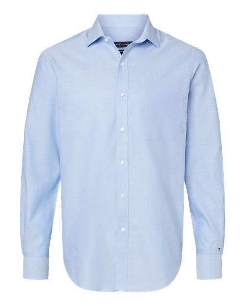 Tommy Hilfiger 13TH106 New England Cotton Oxford Shirt #color_Blue