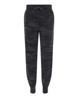 Independent Trading Co. PRM20PNT Women's California Wave Wash Sweatpants #color_Black Camo Heather
