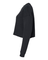 Independent Trading Co. AFX24CRP Women's Lightweight Crop Crewneck Sweatshirt #color_Black