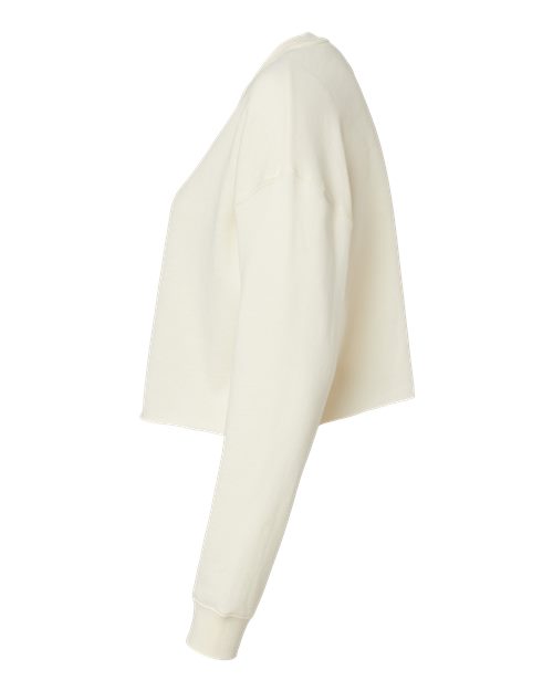 Independent Trading Co. AFX24CRP Women's Lightweight Crop Crewneck Sweatshirt #color_Bone