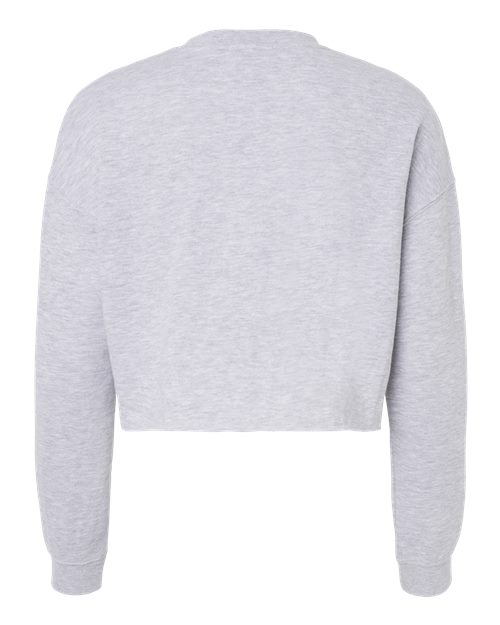 Independent Trading Co. AFX24CRP Women's Lightweight Crop Crewneck Sweatshirt #color_Grey Heather