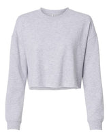 Independent Trading Co. AFX24CRP Women's Lightweight Crop Crewneck Sweatshirt #color_Grey Heather