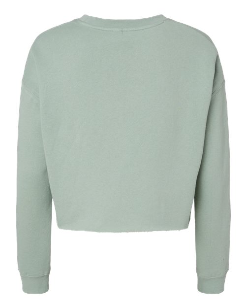 Independent Trading Co. AFX24CRP Women's Lightweight Crop Crewneck Sweatshirt #color_Sage