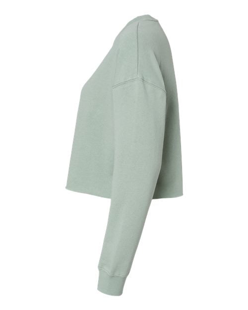 Independent Trading Co. AFX24CRP Women's Lightweight Crop Crewneck Sweatshirt #color_Sage