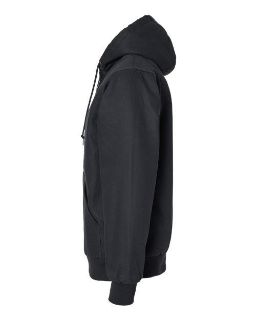 Independent Trading Co. EXP550Z Insulated Canvas Workwear Jacket #color_Black