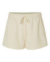 Independent Trading Co. PRM20SRT Women’s Lightweight California Wave Wash Fleece Shorts #color_Bone