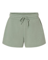 Independent Trading Co. PRM20SRT Women’s Lightweight California Wave Wash Fleece Shorts #color_Sage