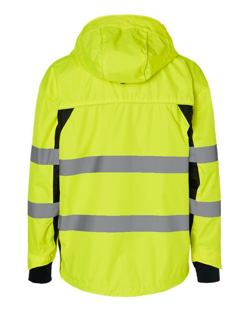 Kishigo WB102 Premium Black Series Windbreaker #color_Lime/ Black