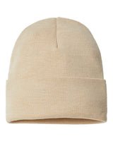 Atlantis Headwear PURE Sustainable Beanie #color_Light Beige