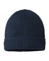 Atlantis Headwear MAPLE Sustainable Finish Edge Cuffed Beanie #color_Navy