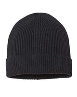 Atlantis Headwear ANDY Sustainable Fine Rib Cuffed Beanie #color_Black