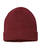 Atlantis Headwear ANDY Sustainable Fine Rib Cuffed Beanie #color_Burgundy