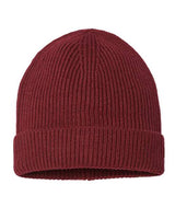 Atlantis Headwear ANDY Sustainable Fine Rib Cuffed Beanie #color_Burgundy