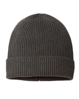Atlantis Headwear ANDY Sustainable Fine Rib Cuffed Beanie #color_Dark Grey