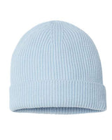 Atlantis Headwear ANDY Sustainable Fine Rib Cuffed Beanie #color_Light Blue