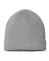 Atlantis Headwear ANDY Sustainable Fine Rib Cuffed Beanie #color_Light Grey Melange