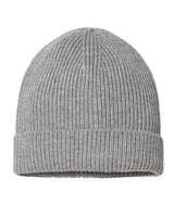 Atlantis Headwear ANDY Sustainable Fine Rib Cuffed Beanie #color_Light Grey Melange