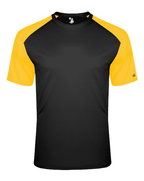 Badger 4230 Breakout T-Shirt #color_Black/ Gold