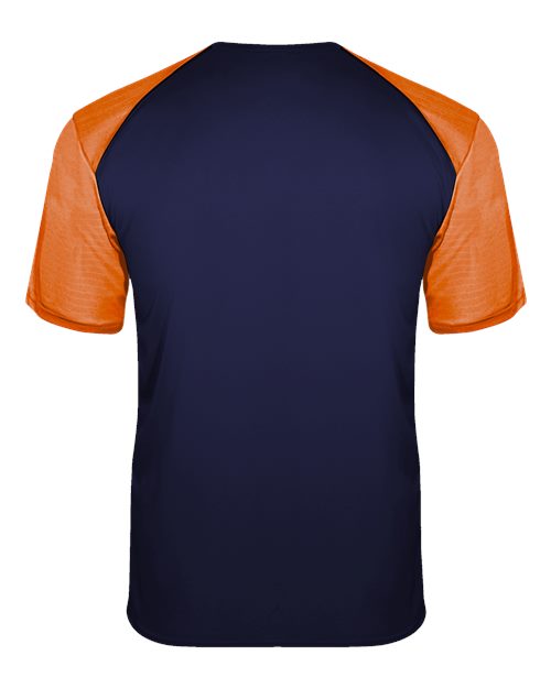 Badger 4230 Breakout T-Shirt #color_Navy/ Burnt Orange