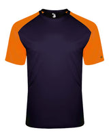 Badger 4230 Breakout T-Shirt #color_Navy/ Burnt Orange