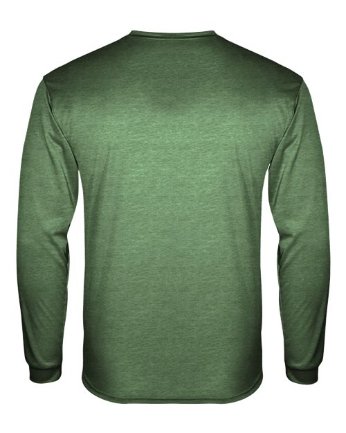 Badger 4944 Triblend Performance Long Sleeve T-Shirt #color_Forest Heather