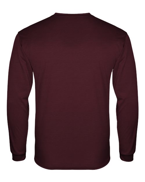 Badger 4944 Triblend Performance Long Sleeve T-Shirt #color_Maroon