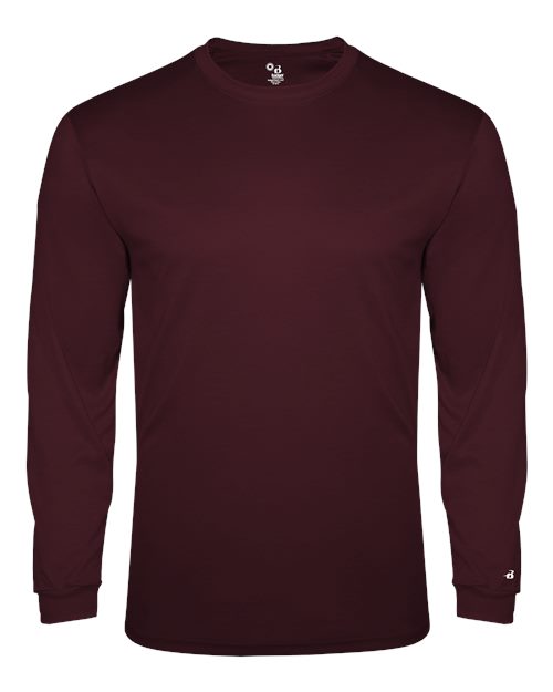 Badger 4944 Triblend Performance Long Sleeve T-Shirt #color_Maroon