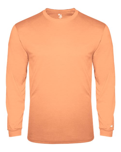 Badger 4944 Triblend Performance Long Sleeve T-Shirt #color_Peach