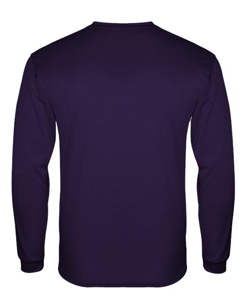 Badger 4944 Triblend Performance Long Sleeve T-Shirt #color_Purple