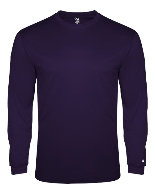 Badger 4944 Triblend Performance Long Sleeve T-Shirt #color_Purple