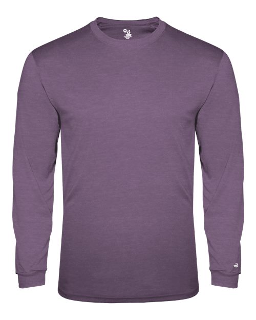Badger 4944 Triblend Performance Long Sleeve T-Shirt #color_Purple Heather