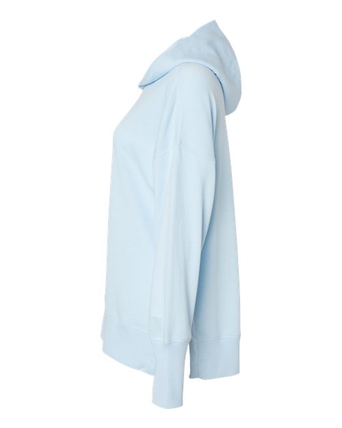 MV Sport W23720 Women's French Terry Hooded Sweatshirt #color_Arctic Blue