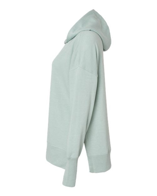 MV Sport W23720 Women's French Terry Hooded Sweatshirt #color_Greenstone