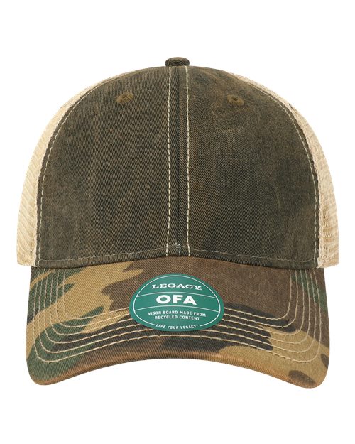 LEGACY OFA Old Favorite Trucker Cap #color_Black/ Army Camo/ Khaki