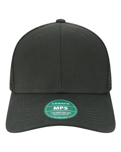 LEGACY MPS Mid-Pro Snapback Trucker Cap #color_Black/ Black