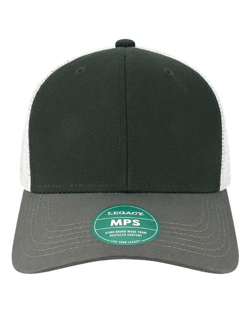 LEGACY MPS Mid-Pro Snapback Trucker Cap #color_Black/ Dark Grey/ Silver