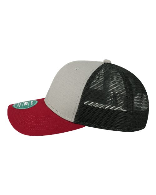 LEGACY MPS Mid-Pro Snapback Trucker Cap #color_Grey/ Burgundy/ Black