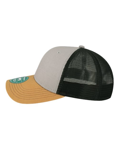 LEGACY MPS Mid-Pro Snapback Trucker Cap #color_Grey/ Caramel/ Black