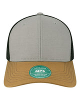 LEGACY MPS Mid-Pro Snapback Trucker Cap #color_Grey/ Caramel/ Black