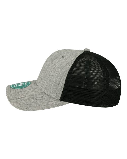 LEGACY MPS Mid-Pro Snapback Trucker Cap #color_Melange Grey/ Black