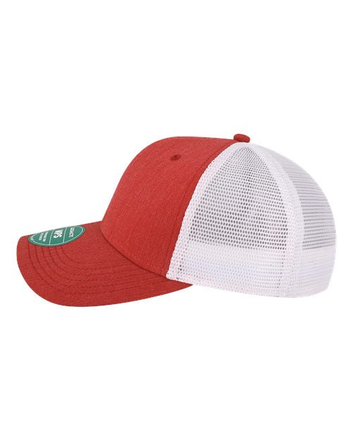 LEGACY MPS Mid-Pro Snapback Trucker Cap #color_Melange Scarlet/ White