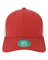 LEGACY MPS Mid-Pro Snapback Trucker Cap #color_Melange Scarlet/ White