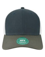 LEGACY MPS Mid-Pro Snapback Trucker Cap #color_Navy/ Dark Grey/ Silver