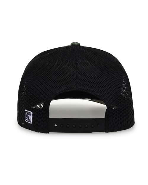 The Game GB452C Everyday Camo Trucker Cap #color_Realtree Original/ Black