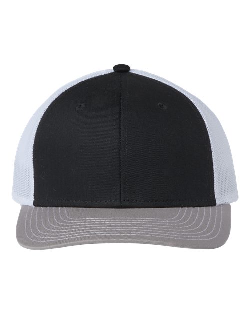 The Game GB452E Everyday Trucker Cap #color_Black/ Grey/ White