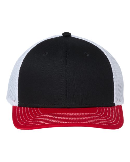 The Game GB452E Everyday Trucker Cap #color_Black/ Red/ White