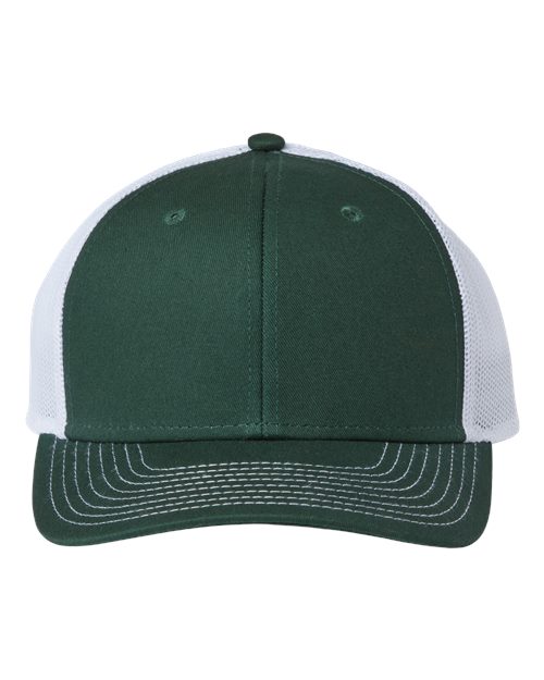 The Game GB452E Everyday Trucker Cap #color_Dark Green/ White