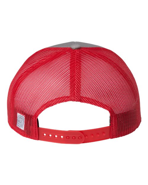 The Game GB452E Everyday Trucker Cap #color_Grey/ Red