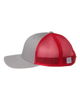 The Game GB452E Everyday Trucker Cap #color_Grey/ Red