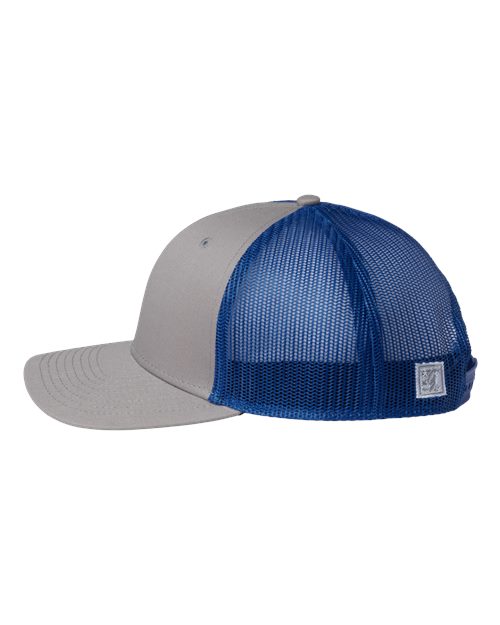 The Game GB452E Everyday Trucker Cap #color_Grey/ Royal